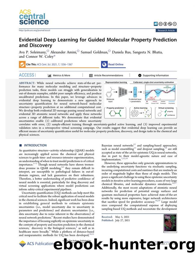 Evidential Deep Learning for Guided Molecular Property Prediction and Discovery by unknow