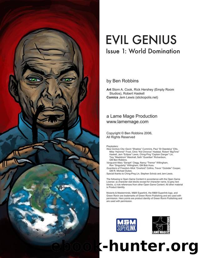 Evil Genius Issue 1: World Domination by Lame Mage Production
