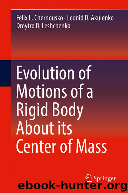 Evolution of Motions of a Rigid Body About its Center of Mass by Felix L. Chernousko Leonid D. Akulenko & Dmytro D. Leshchenko