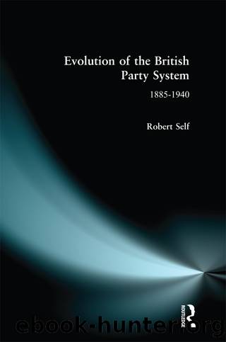 Evolution of the British Party System by Robert C. Self