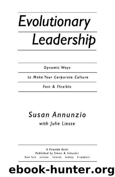 Evolutionary Leadership by Susan Annunzio