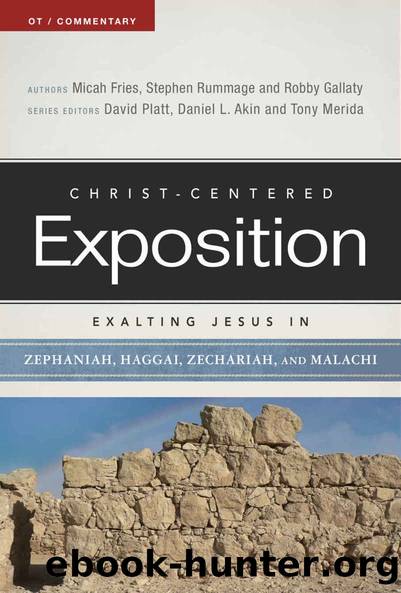 Exalting Jesus in Zephaniah, Haggai, Zechariah, and Malachi by Micah Fries & Stephen Rummage & Robby Gallaty