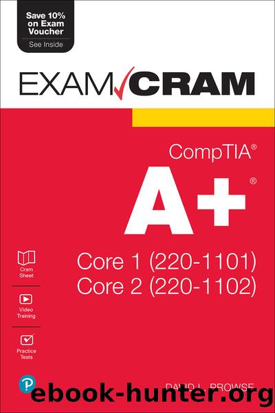 Exam Cram CompTIAÂ® A+Â® Core 1 (220-1101) and Core 2 (220-1102) by David L. Prowse