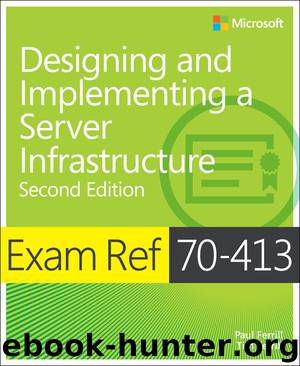 Exam Ref 70-413: Designing and Implementing a Server Infrastructure (Ida Schander's Library) by Paul Ferrill & Tim Ferrill
