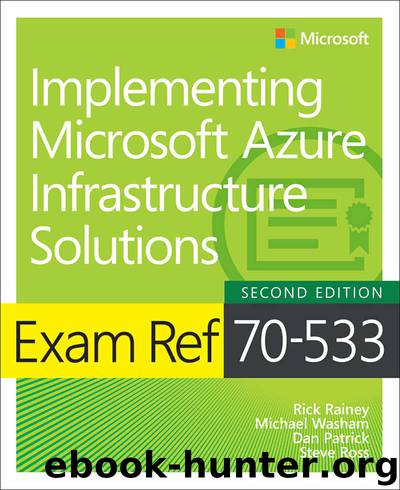 Exam Ref 70-533 Implementing Microsoft Azure Infrastructure Solutions by Michael Washam & Rick Rainey & Dan Patrick & Steve Ross