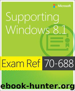 Exam Ref 70-688 Supporting Windows 8.1 (Ida Schander's Library) by Joli Ballew