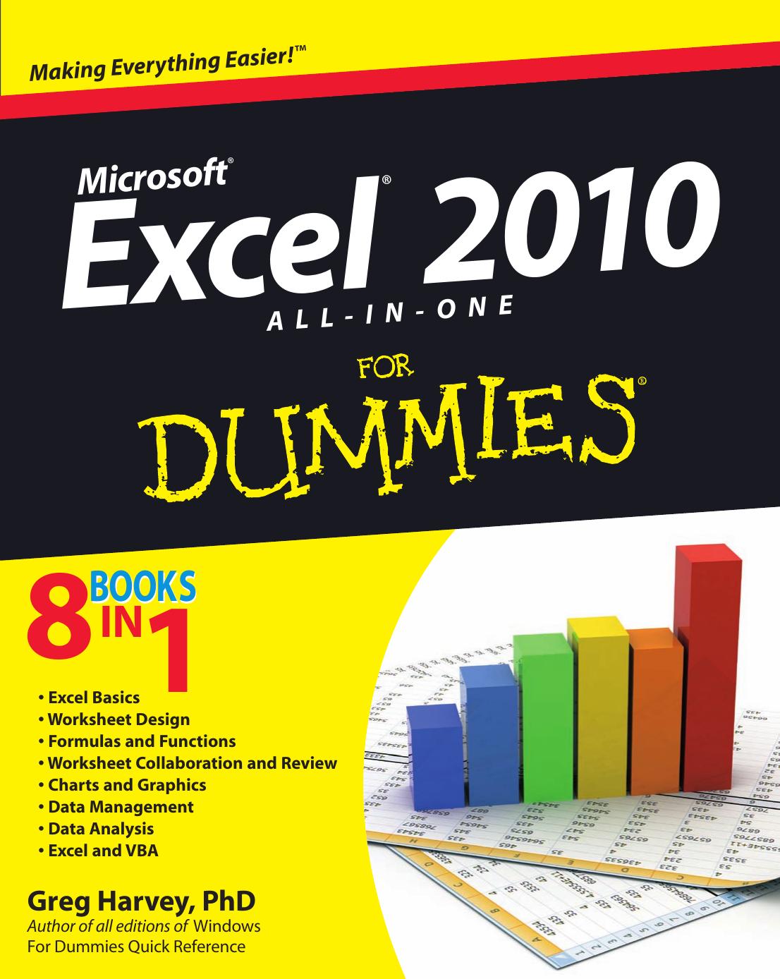 Excel 2010 All-in-One For Dummies by Greg Harvey