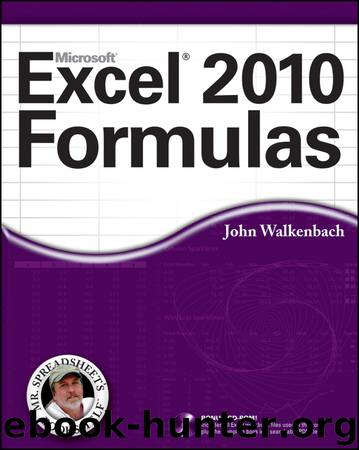 Excel 2010 Formulas by John Walkenbach
