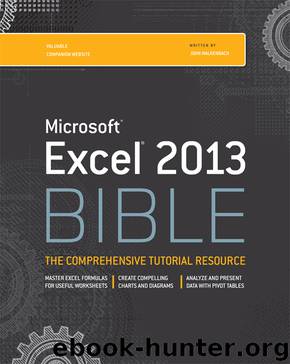 Excel 2013 Bible by John Walkenbach