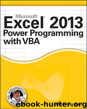 Excel 2013 Power Programming with VBA by John Walkenbach