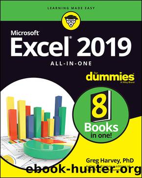 Excel 2019 All-In-One for Dummies by Harvey Greg;