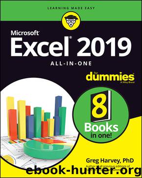 Excel 2019 All-in-One For Dummies by Greg Harvey