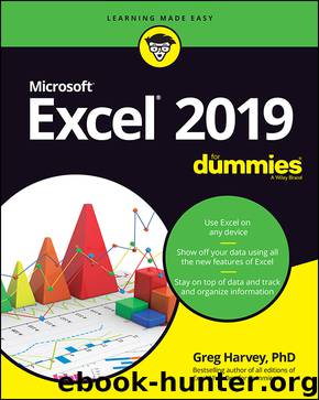 Excel 2019 for Dummies by Harvey Greg;