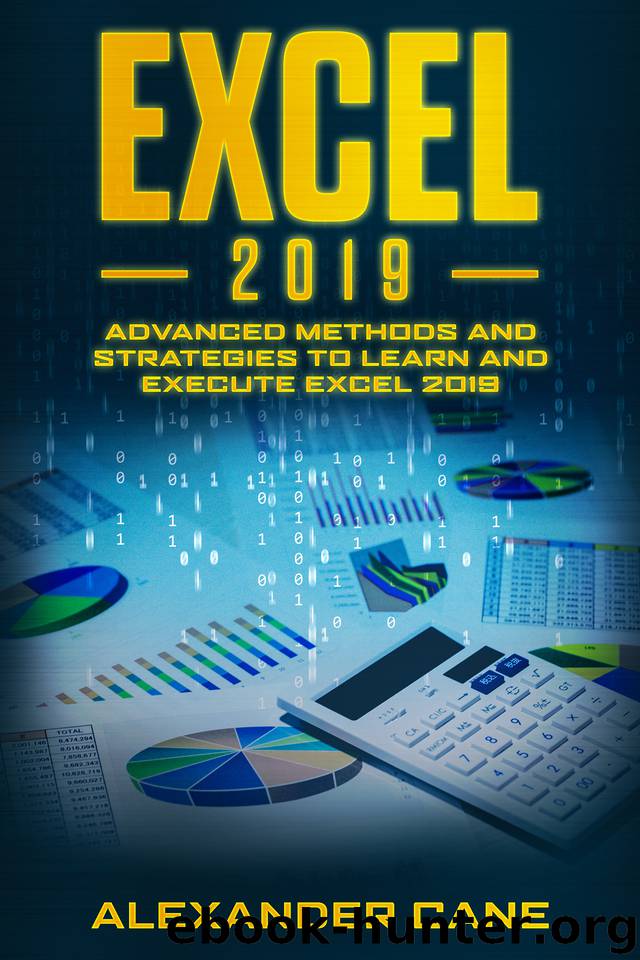 Excel 2019: Advanced Methods and Strategies to Learn and Execute Excel 2019 by Cane Alexander