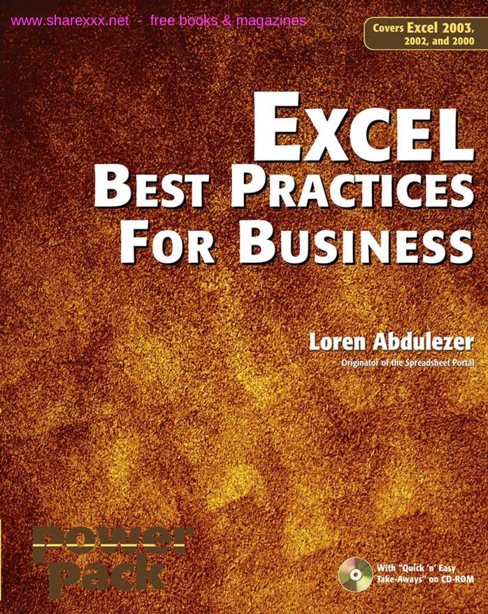 Excel Best Practices for Business: Covers Excel 2003, 2002, and 2000 by Loren Abdulezer