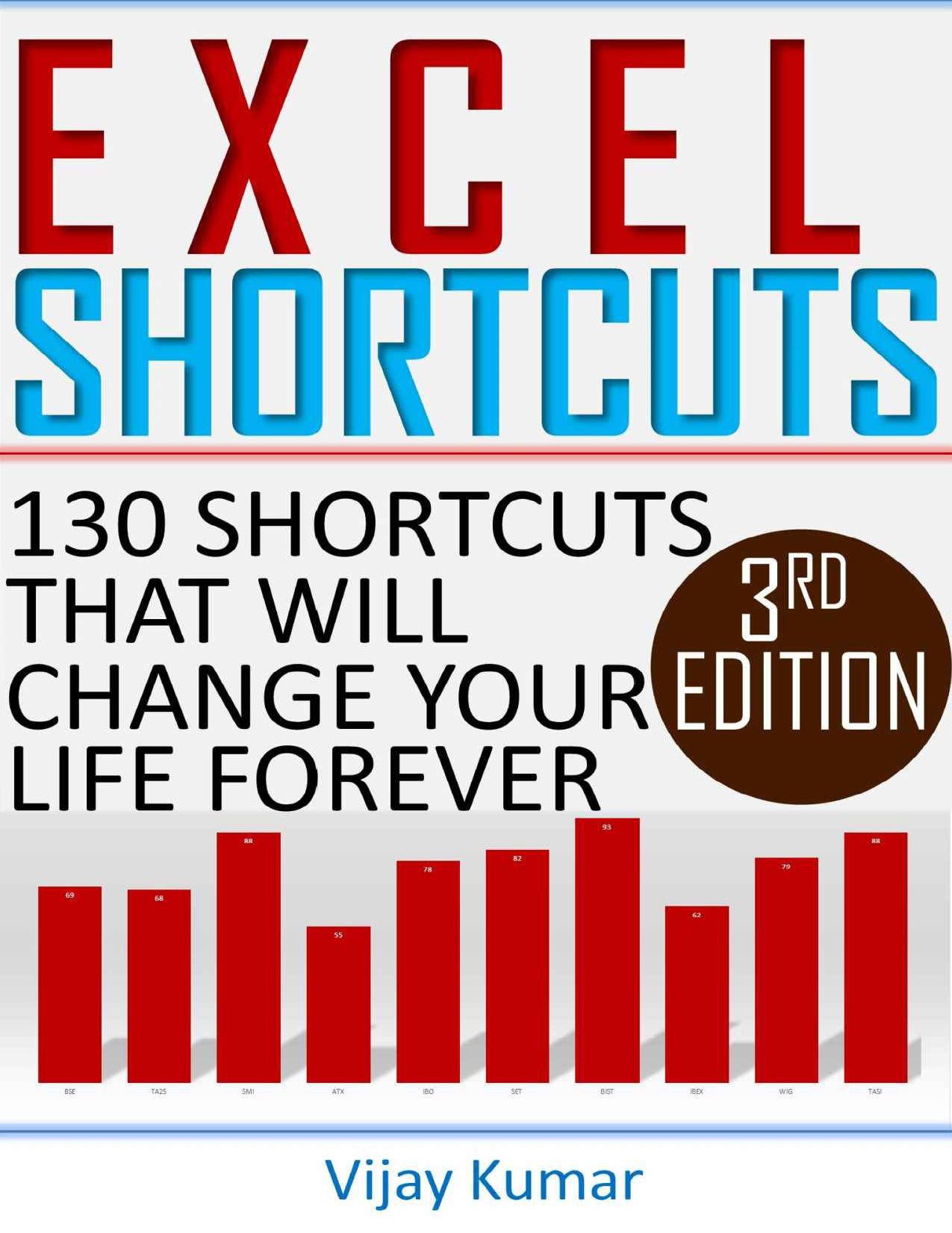 Excel Shortcuts: 130 Shortcuts that will change your life forever by Vijay Kumar