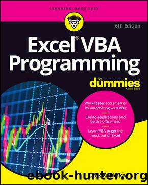 Excel VBA Programming For Dummies by Dick Kusleika