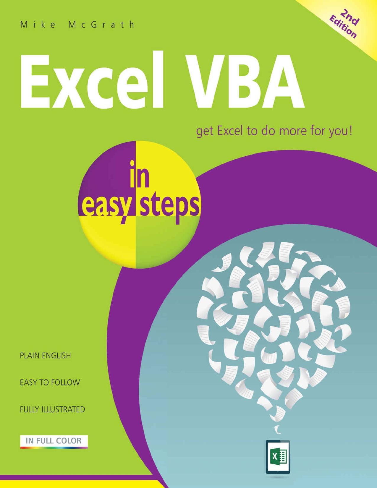 Excel VBA in easy steps, 2nd Edition by Mike McGrath