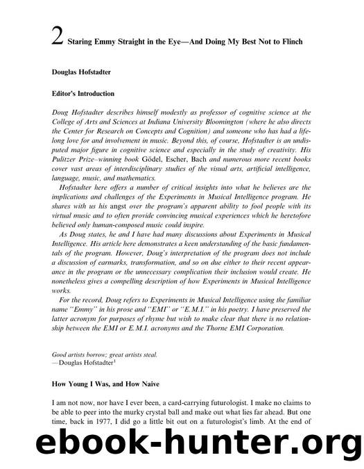 Excerpt from Virtual Music: Computer Synthesis of Musical Style by David Cope