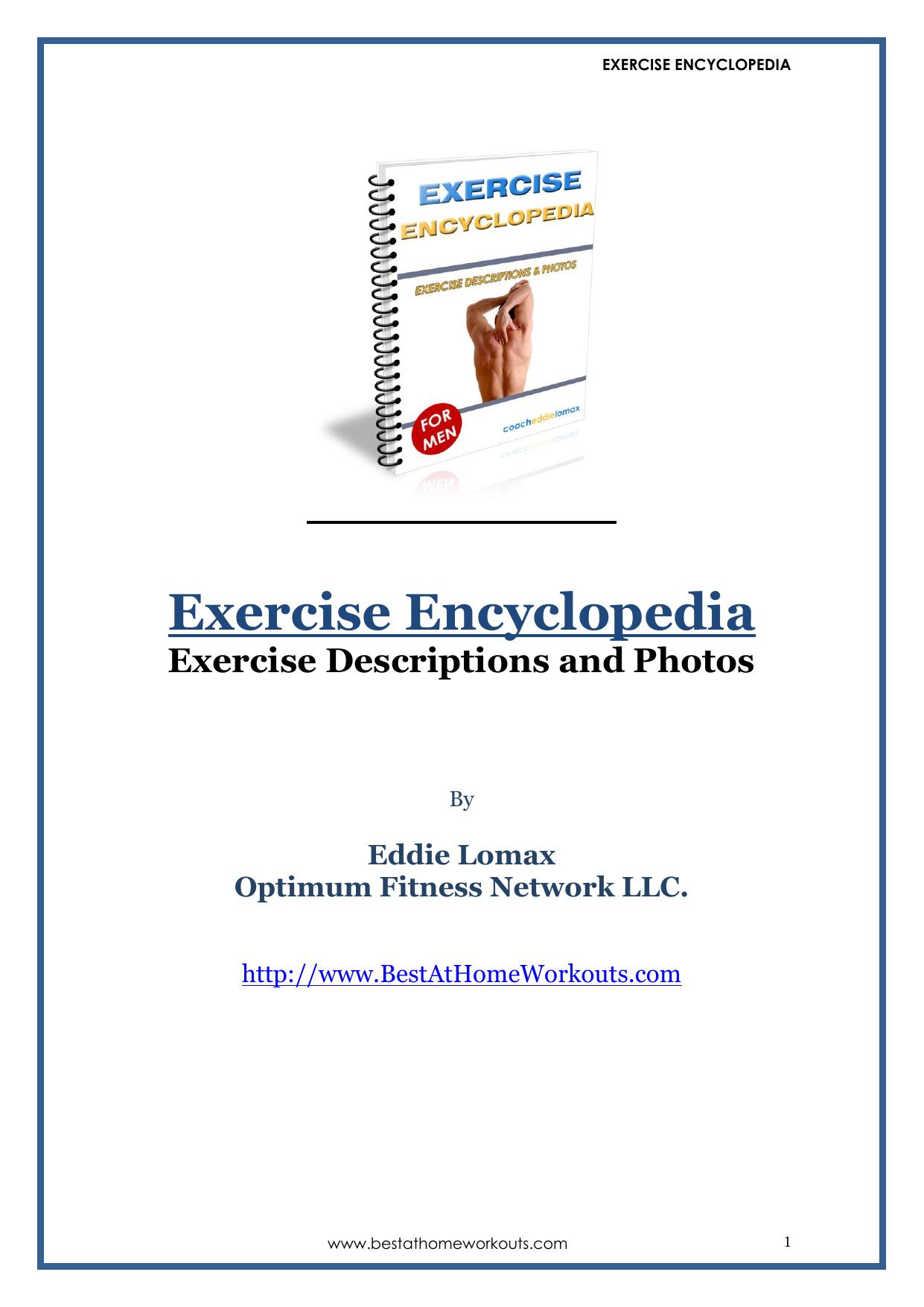 Exercise Encyclopedia by Coach Eddie Lomax