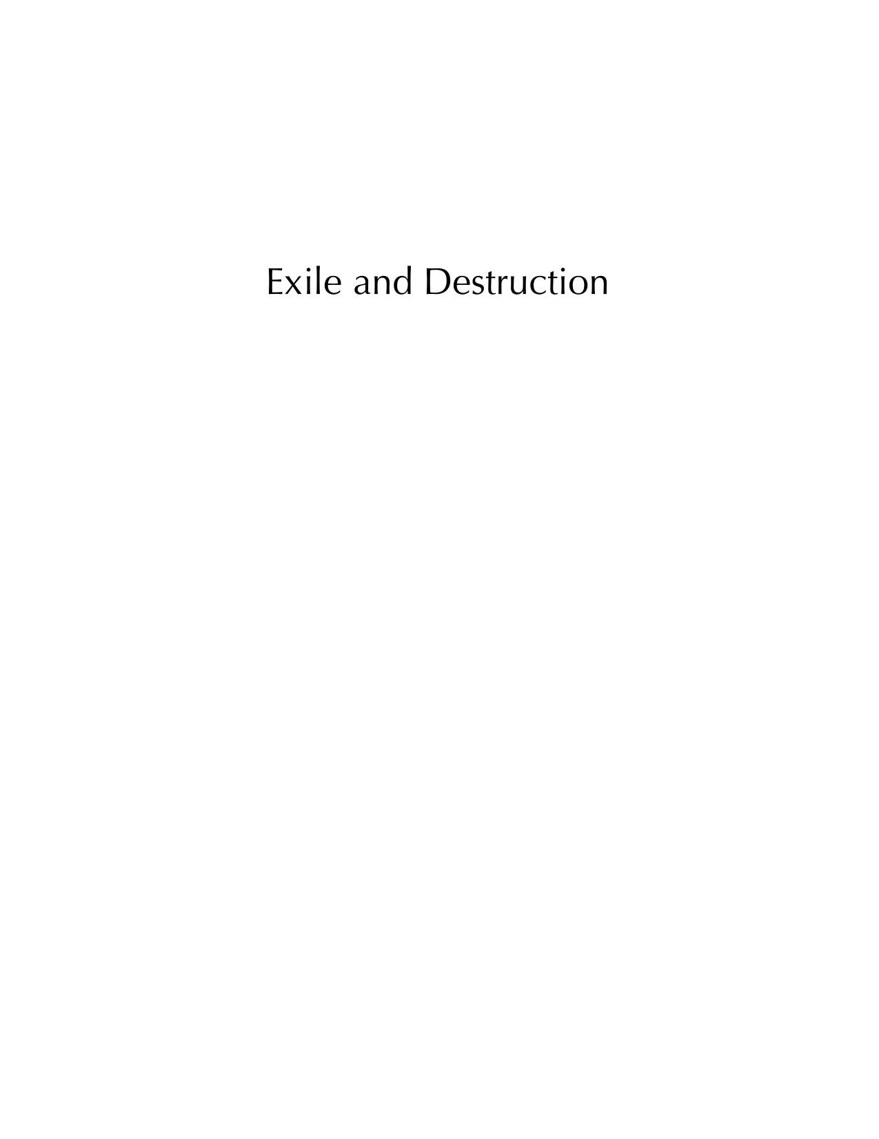 Exile and Destruction: The Fate of Austrian Jews, 1938-1945 by Gertrude Schneider