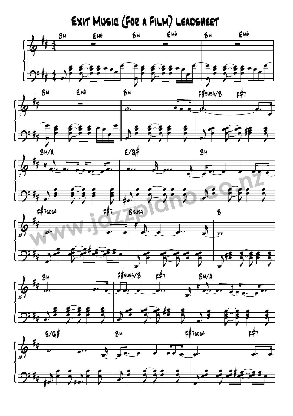 Exit Music Good Chart.mus by Mark