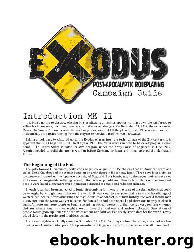 Exodus in-game history by John Wyatt