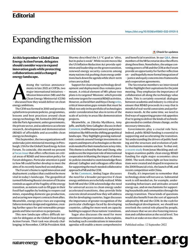 Expanding the mission by Unknown
