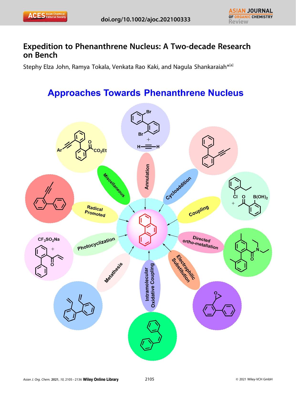 Expedition to Phenanthrene Nucleus: A Twoâdecade Research onâBench by Unknown