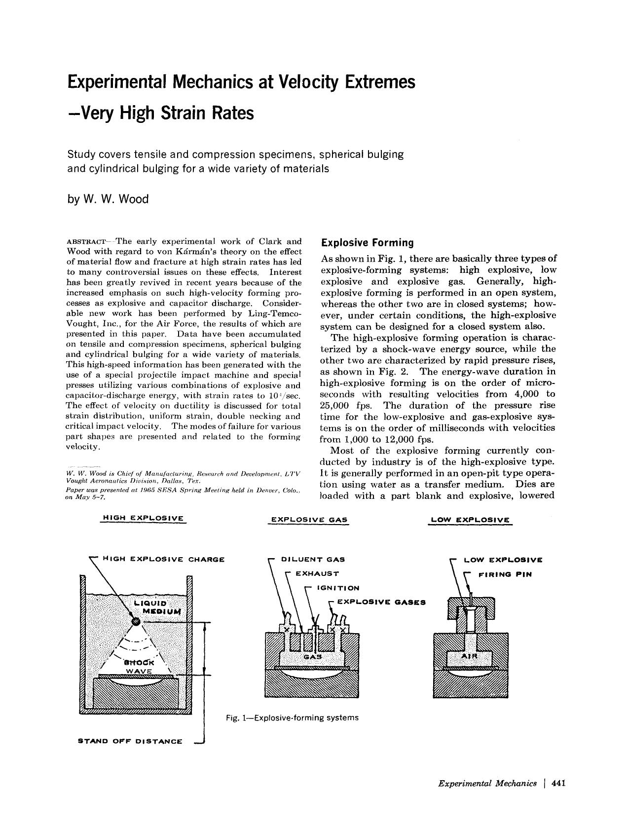 Experimental mechanics at velocity extremes —Very high strain rates by Unknown