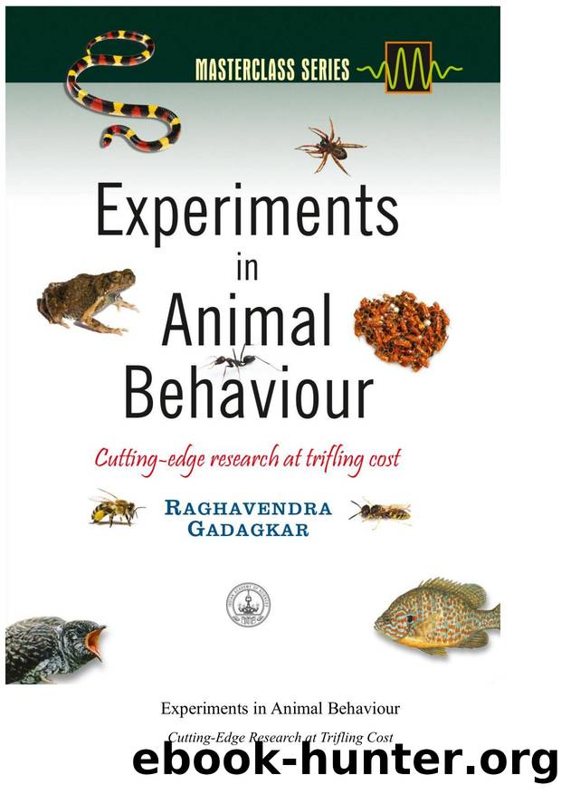 Experiments in Animal Behaviour: Cutting-Edge Research at Trifling Cost by Raghavendra Gadagkar