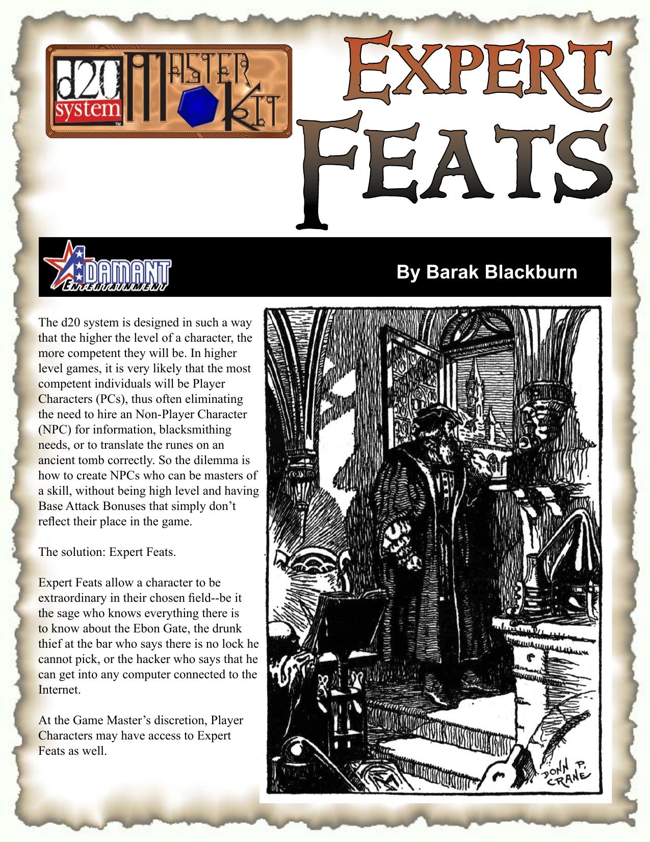 Expert Feats by Adamant Entertainment