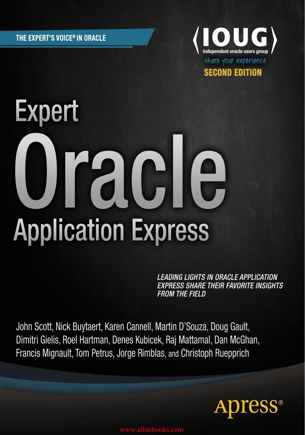 Expert Oracle Application Express, 2nd Edition by Unknown