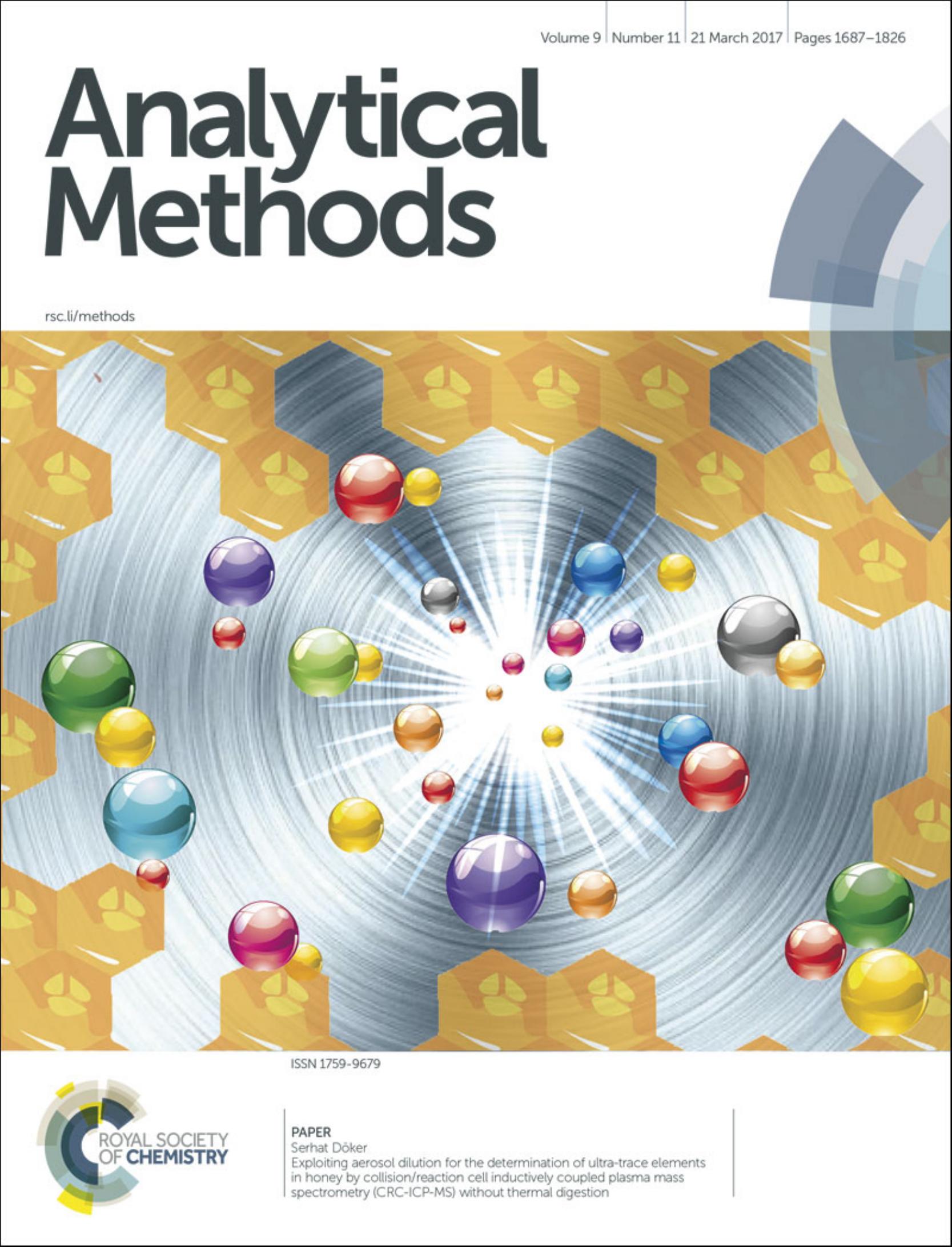 Exploiting aerosol dilution for the determination of ultra-trace elements in honey by collisionreaction cell inductively coupled plasma mass spectrometry (CRC-ICP-MS) without thermal digestion by Serhat Döker