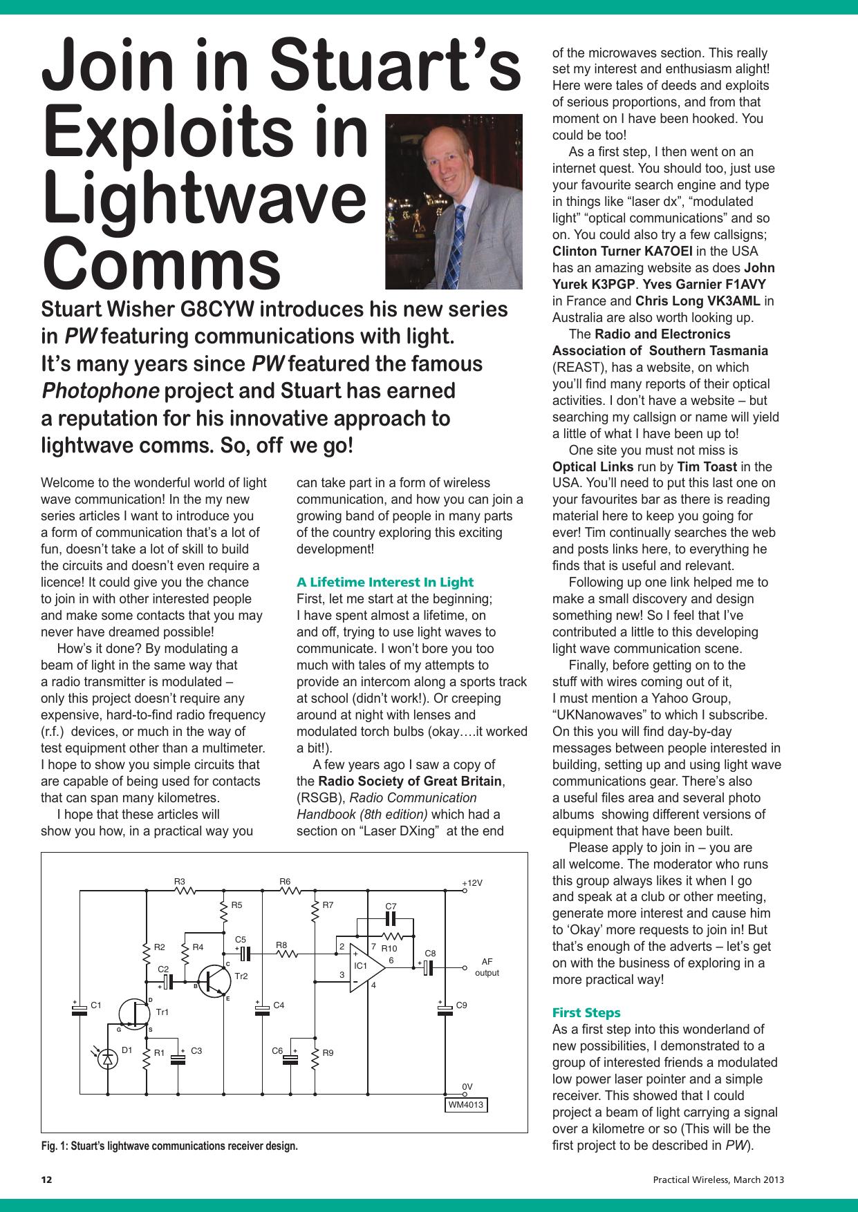 Exploits in Lightwave Communication by G8CYW