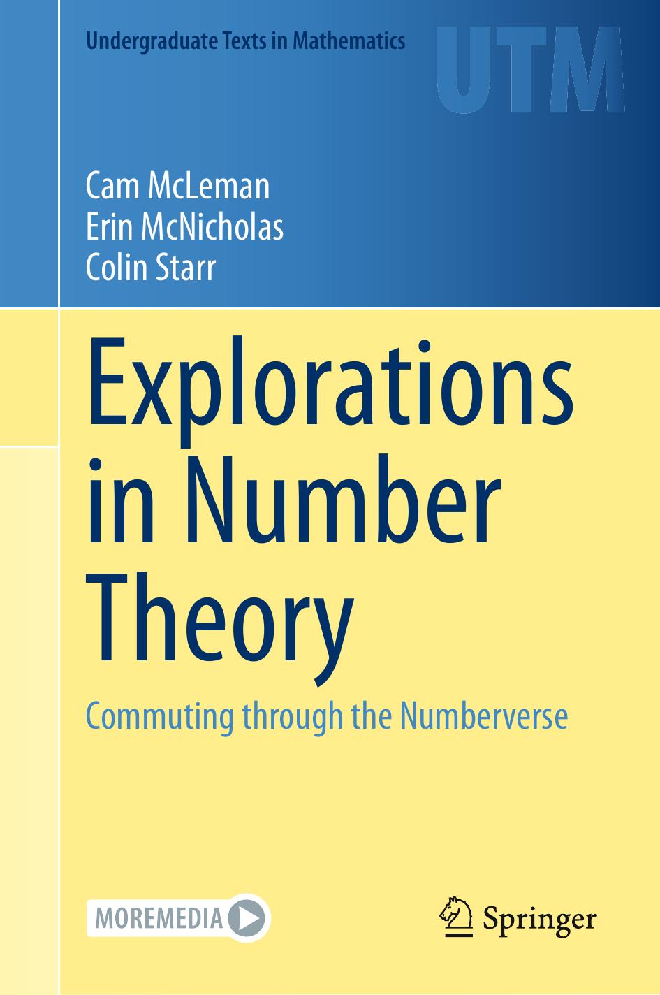 Explorations in Number Theory: Commuting through the Numberverse by Cam McLeman Erin McNicholas Colin Starr