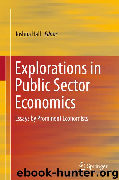 Explorations in Public Sector Economics by Joshua Hall