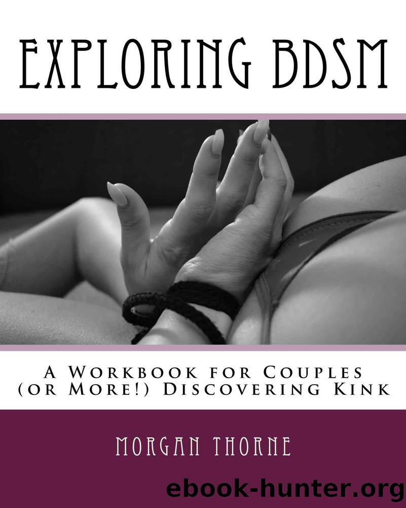 Exploring BDSM: A Workbook for Couples (or More) Discovering Kink by Morgan Thorne