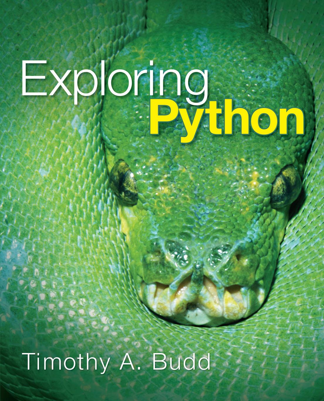 Exploring Python by Budd Timothy A