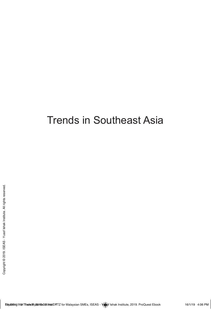 Exploring the Trade Potential of the DFTZ for Malaysian SMEs by Tham; Yi