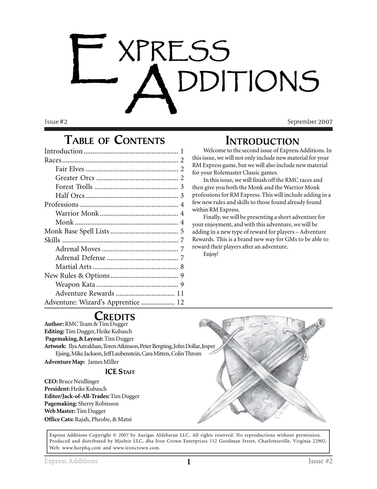 Express Additions Issue 2 by Iron Crown Enterprises