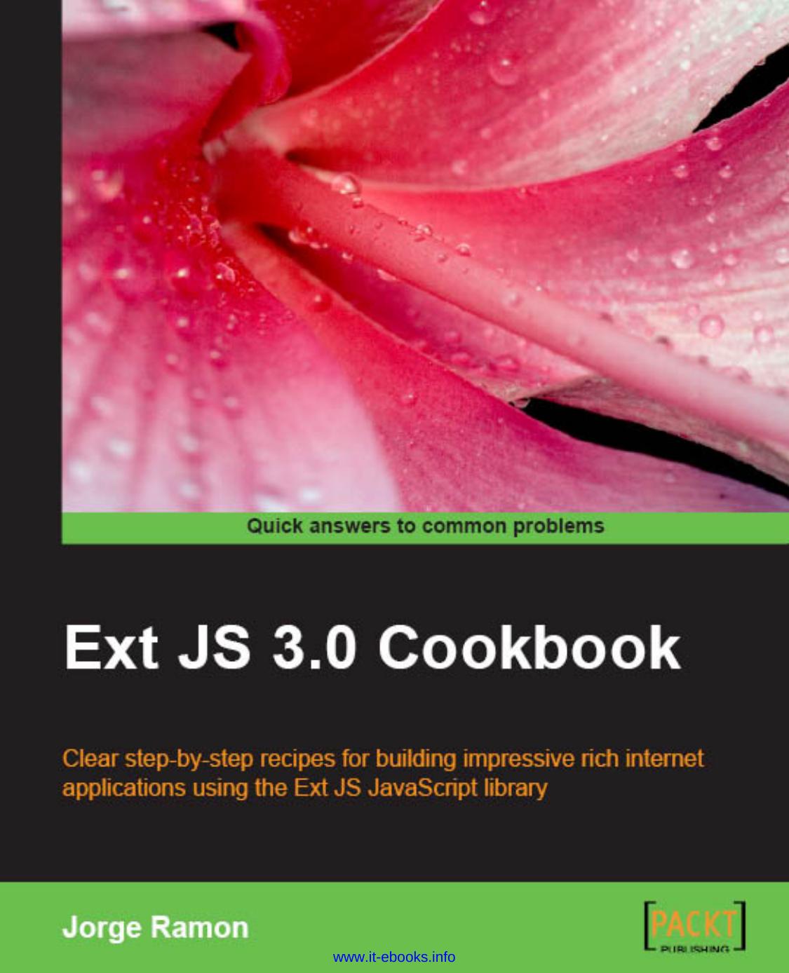 Ext JS 3.0 Cookbook by Unknown