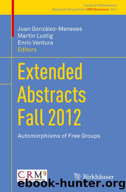 Extended Abstracts Fall 2012 by Juan González-Meneses Martin Lustig & Enric Ventura