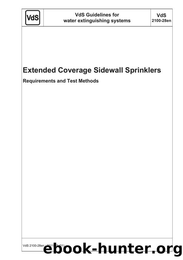 Extended Coverage Sidewall Sprinklers by VdS