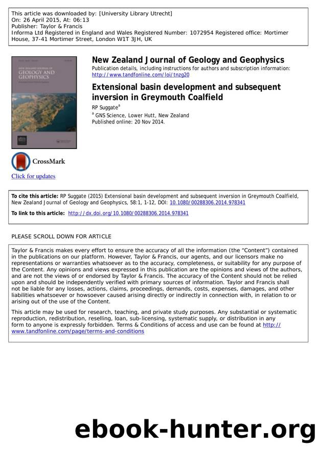 Extensional basin development and subsequent inversion in Greymouth Coalfield by RP Suggate