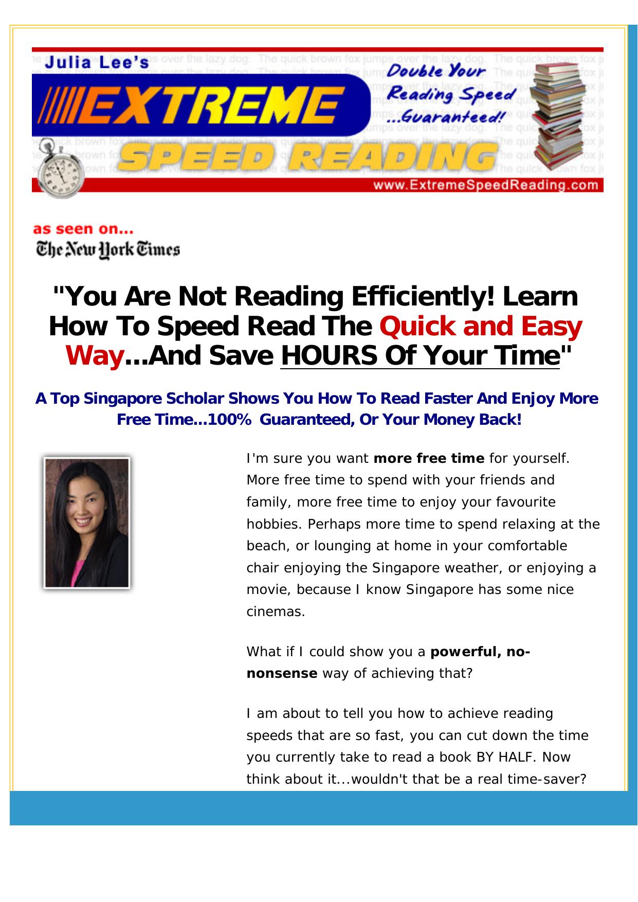 Extreme Speed Reading EBook. by Best of Kuszter's Collection