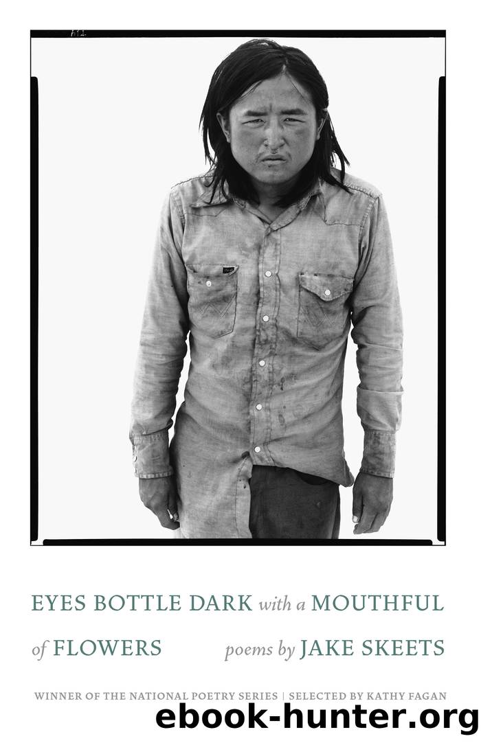 Eyes Bottle Dark with a Mouthful of Flowers by Jake Skeets