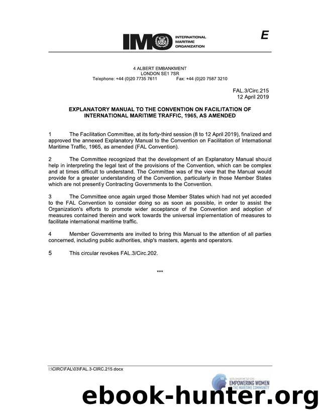FAL.3-Circ.215 - Explanatory Manual To ...time Traffic, 196... (Secretariat).pdf by Caarolina Eslava