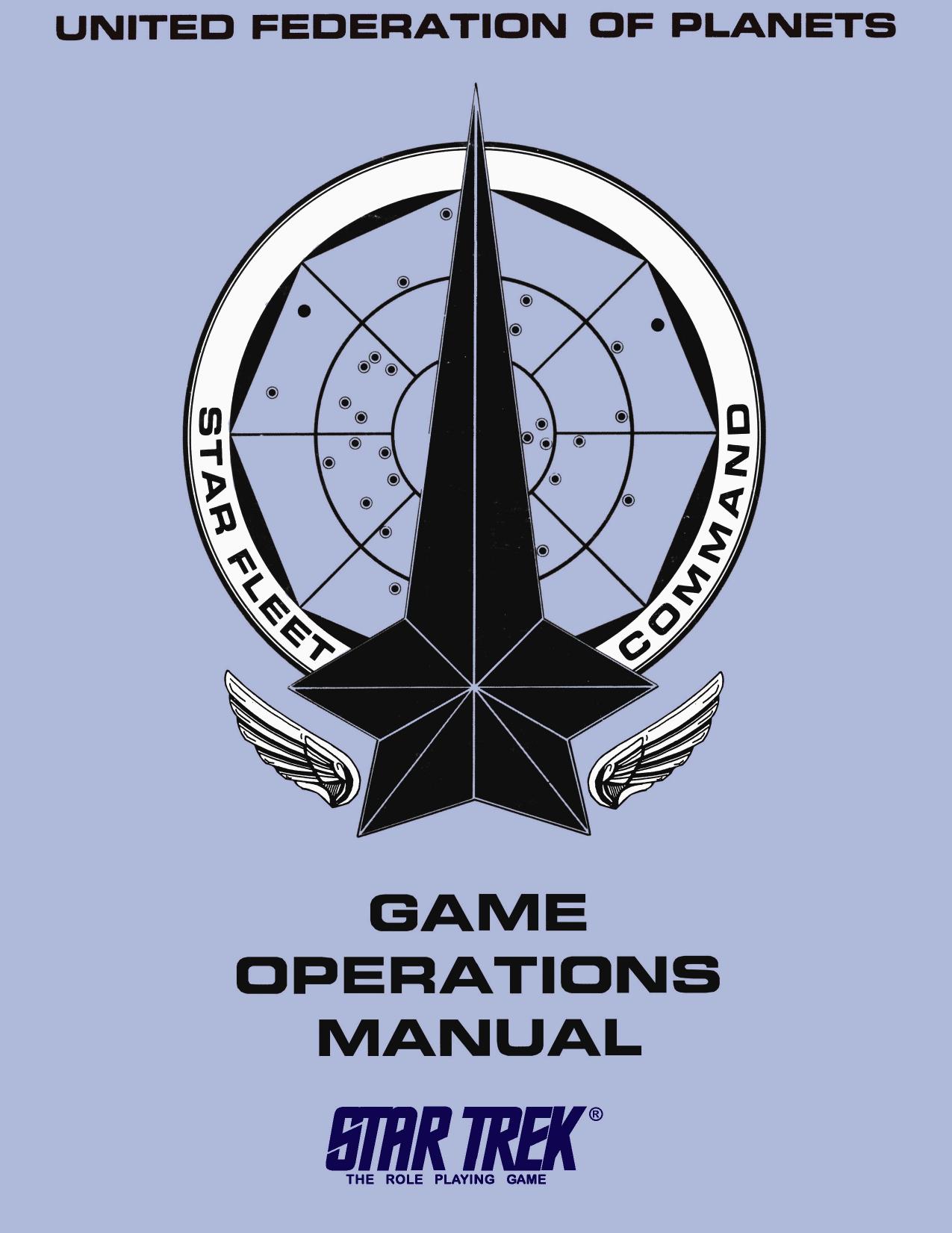 FASA STAR TREK Game Operation Manual by -=BrAiNwAsTeR=- Publications