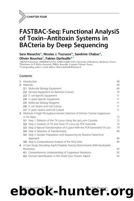 FASTBAC-Seq: Functional AnalysiS of Toxin-Antitoxin Systems in BACteria by Deep Sequencing by Sara Masachis & Nicolas J. Tourasse & Sandrine Chabas & Olivier Bouchez & Fabien Darfeuille